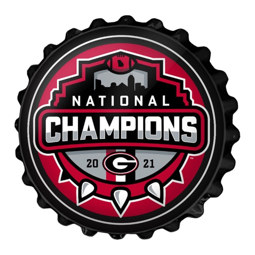 Georgia Bulldogs: National Champions Bottle Cap Wall Sign