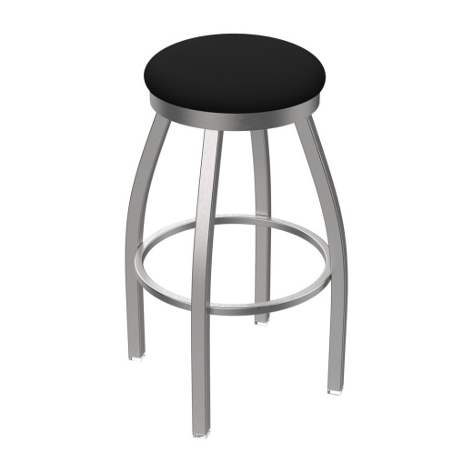Od802 Misha Stainless Steel Swivel Outdoor Stool With Breeze Black Seat