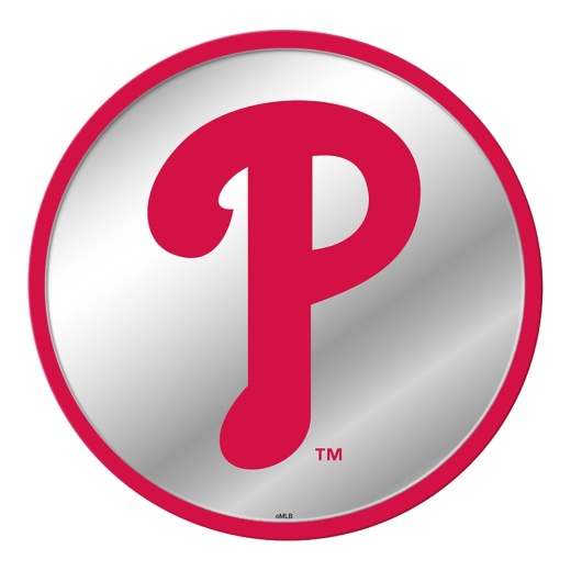 Philadelphia Phillies: Logo Modern Disc Mirrored Wall Sign