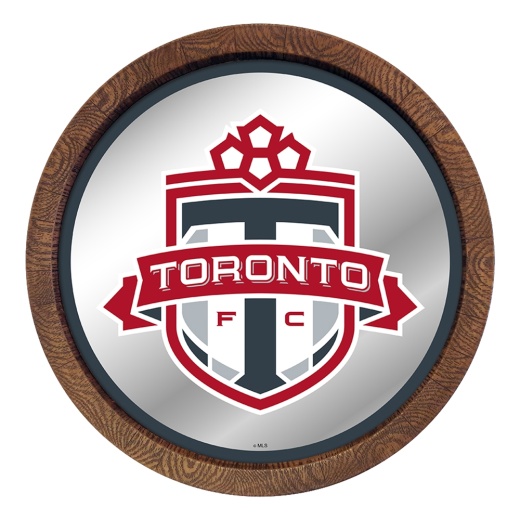 Toronto Fc: Barrel Top Framed Mirror Mirrored Wall Sign