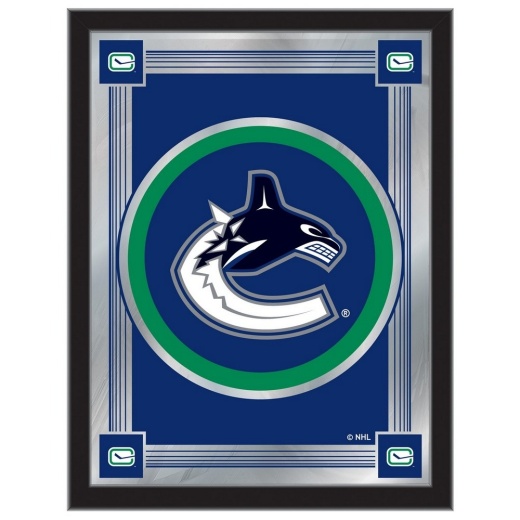 Vancouver Canucks 17" X 22" Logo Mirror By Holland Bar Stool Company