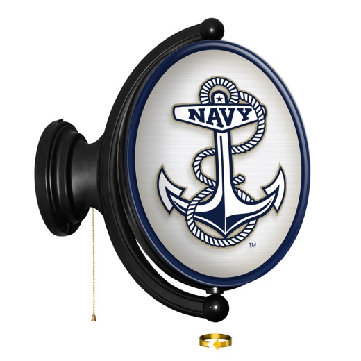 Usna Navy Midshipmen Rotating Led Team Spirit Wall Sign