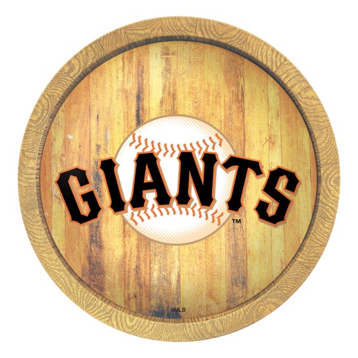 San Francisco Giants: "Faux" Barrel Top Sign