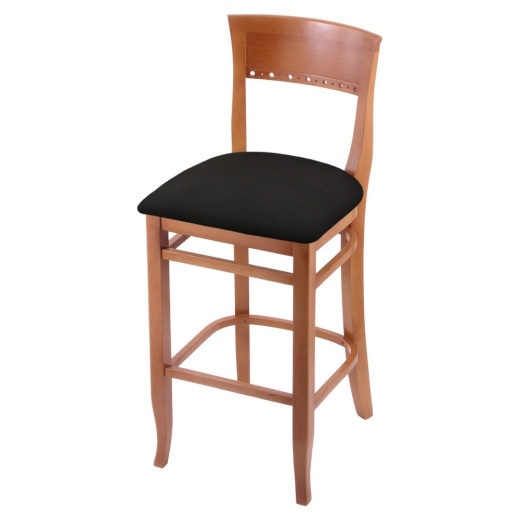 3160 30" Bar Stool With Medium Finish And Canter Espresso Seat