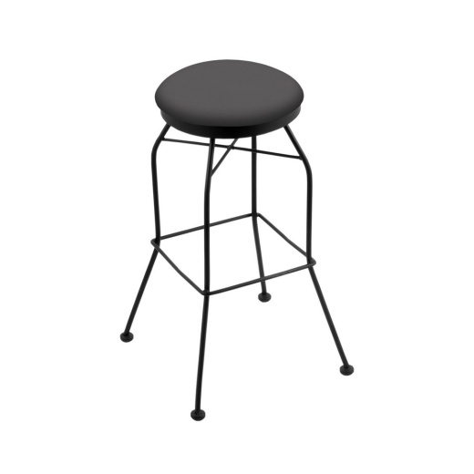 3020 Swivel Stool With Black Wrinkle Finish And Canter Storm Seat 30 Inch - Extra Tall Bar Stool