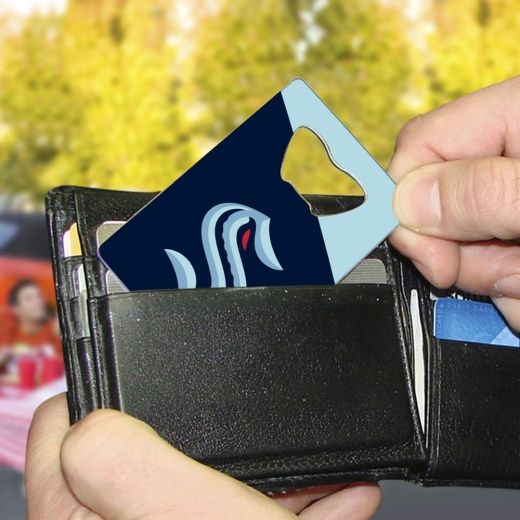 Seattle Kraken Credit Card Style Bottle Opener 2" X 3.25"