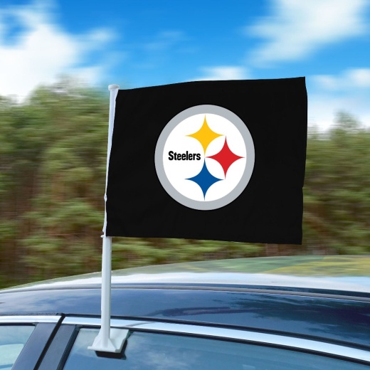 Pittsburgh Steelers Car Flag Large 1Pc 11" X 14"