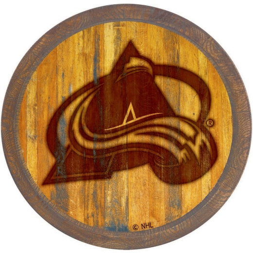 Colorado Avalanche: Branded "Faux" Barrel Top Sign