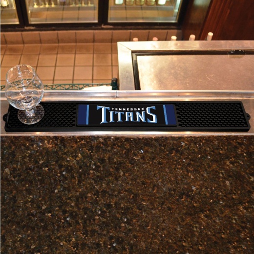 Tennessee Titans Bar Drink Mat 3.25In. X 24In. Wordmark