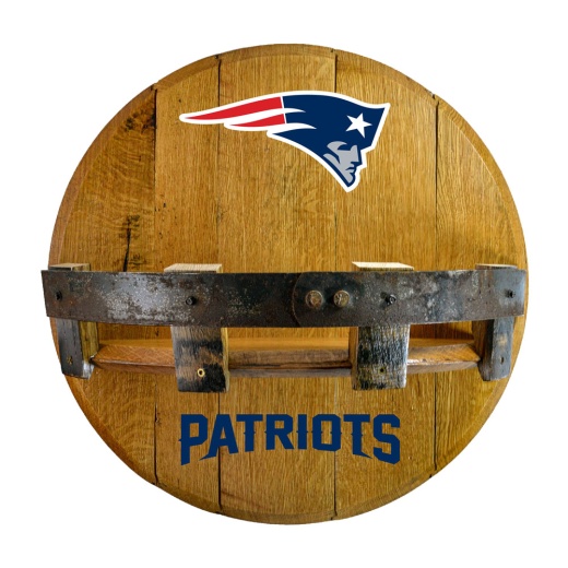 England Patriots Oak Bar Shelf