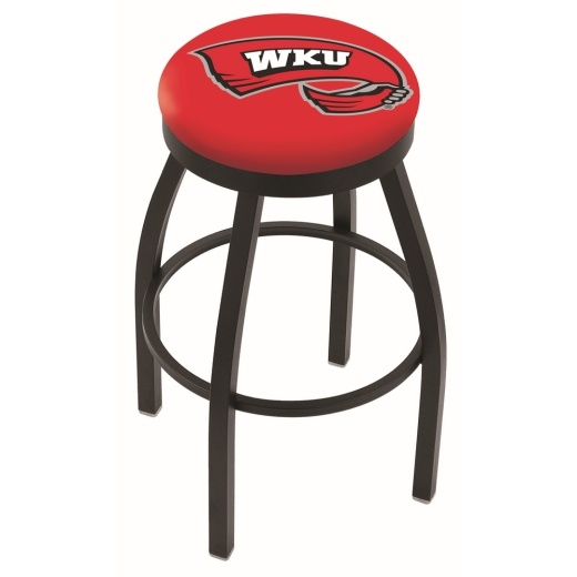 L8b2b Black Wrinkle Western Kentucky Swivel Bar Stool With Accent Ring By Holland Bar Stool Company