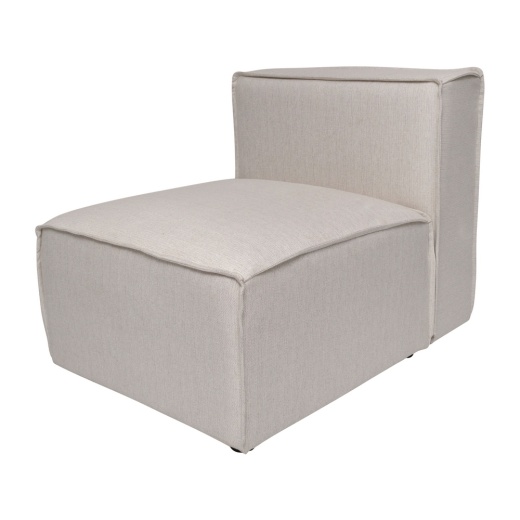 Bridgetown Luxury Modular Sectional Sofa Armless Center Seat, Cream