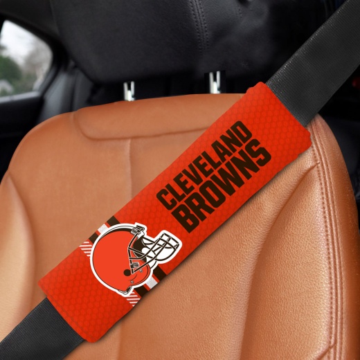 Cleveland Browns Team Color Rally Seatbelt Pad 2 Pieces