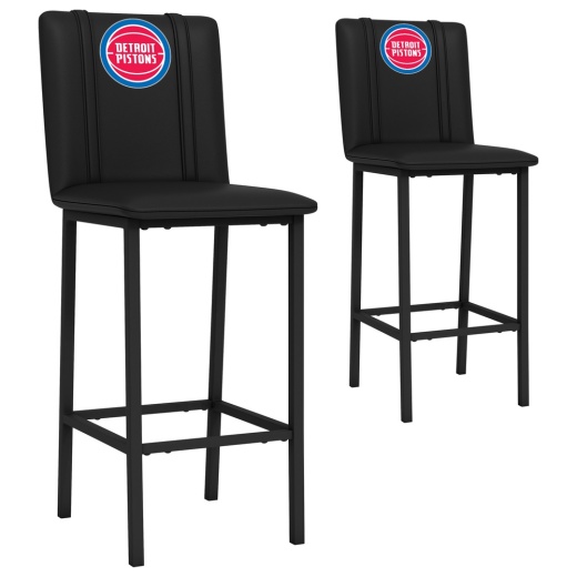 Bar Stool 500 With Detroit Pistons Logo Set Of 2
