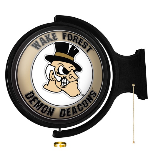 Wake Forest Demon Deacons: Mascot Original Round Rotating Lighted Wall Sign