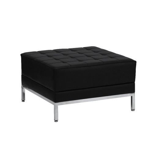 Hercules Imagination Series Black Leathersoft Ottoman