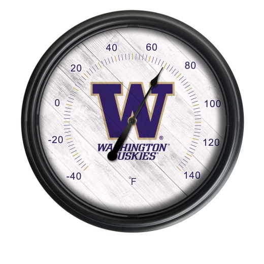University Of Washington Indoor/Outdoor Led Thermometer By Holland Bar Stool Company