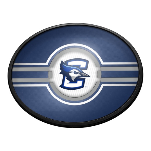 Creighton Bluejays: Oval Slimline Lighted Wall Sign