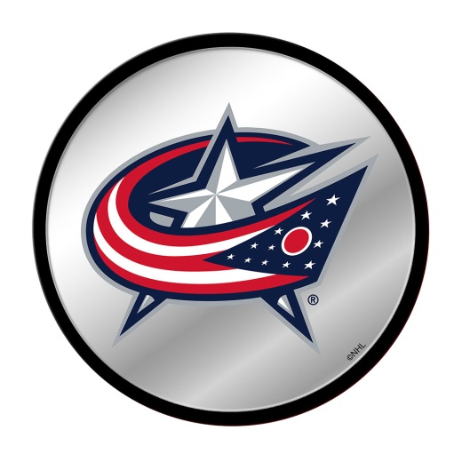 Columbus Blue Jackets: Modern Disc Mirrored Wall Sign