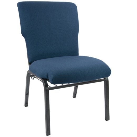 Advantage Navy Discount Church Chair 21 In. Wide
