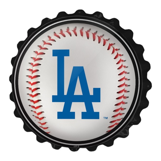 Los Angeles Dodgers: Baseball Bottle Cap Wall Sign