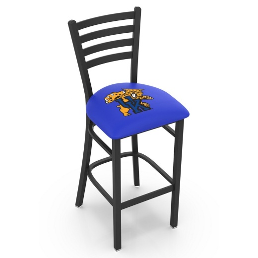 L004 Kentucky "Wildcat" 30" Stationary Bar Stool With Black Wrinkle Finish