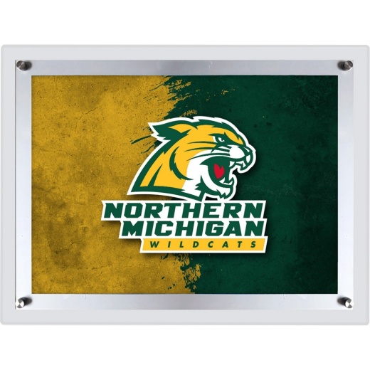 Northern Michigan University Backlit Led Sign By Holland Bar Stool Company A3 (19.25"W X 14.5"H)