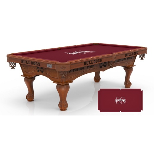 Mississippi State 8' Pool Table By Holland Bar Stool Co