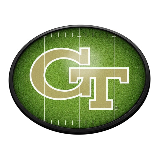 Georgia Tech Yellow Jackets: On The 50 Oval Slimline Lighted Wall Sign