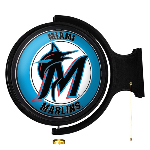 Miami Marlins: Original Round Rotating Lighted Wall Sign