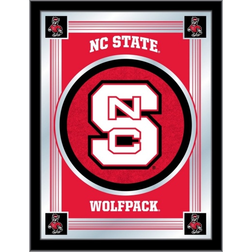 North Carolina State University 17"X22" Logo Wall Mirror By Holland Bar Stool Company Design 1