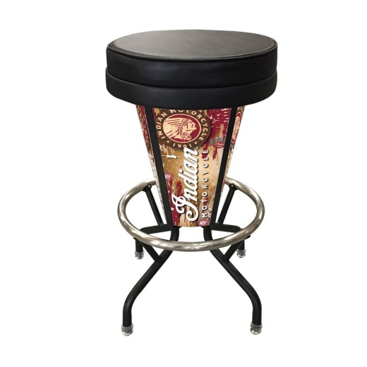 Lighted Indian Motorcycle Swivel Bar Stool (1P) By Holland Bar Stool Co
