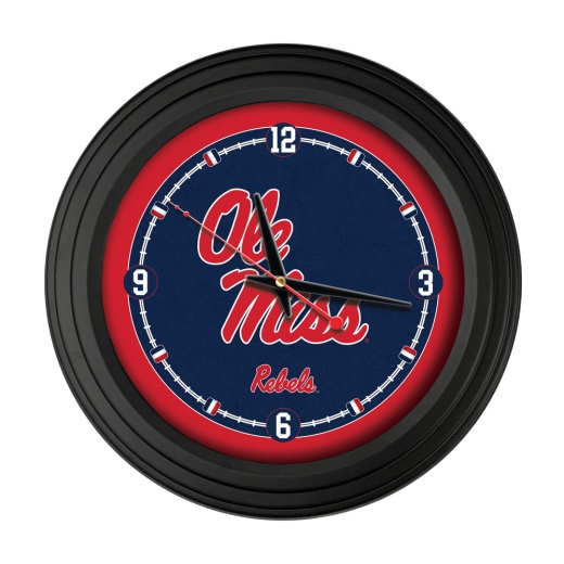 University Of Mississippi 15" Traditional Wall Clock By Holland Bar Stool Co