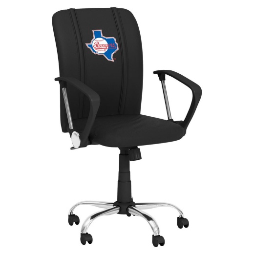 Curve Task Chair With Texas Rangers Cooperstown Logo