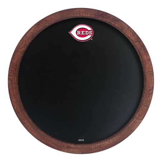 Cincinnati Reds: Logo Chalkboard "Faux" Barrel Top Sign