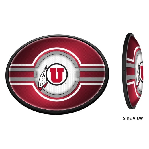 University Of Utah Utes Slimline Led Team Spirit Wall Signprimary Logo