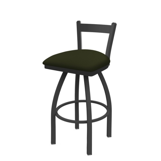821 Catalina Low Back Swivel Stool With Pewter Finish And Canter Pine Seat