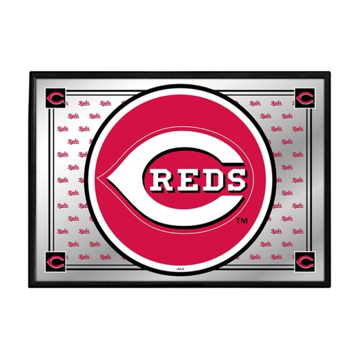 Cincinnati Reds: Team Spirit Framed Mirrored Wall Sign