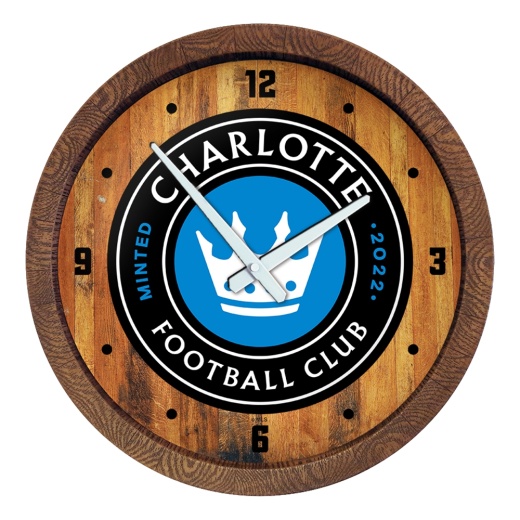 Charlotte Fc: "Faux" Barrel Top Clock