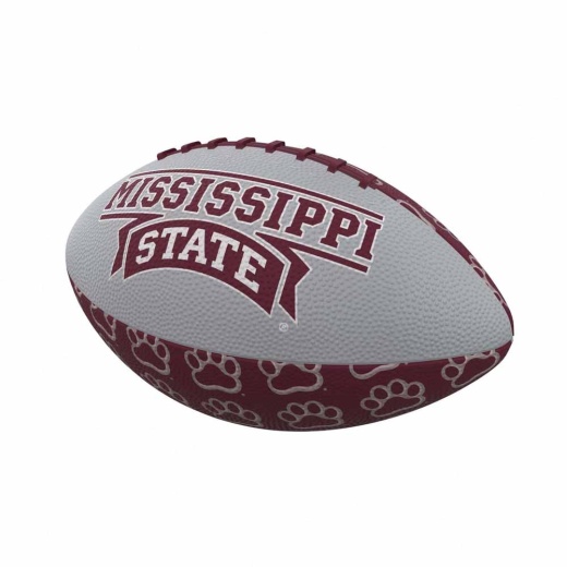 Mississippi State Repeating Minisize Rubber Football
