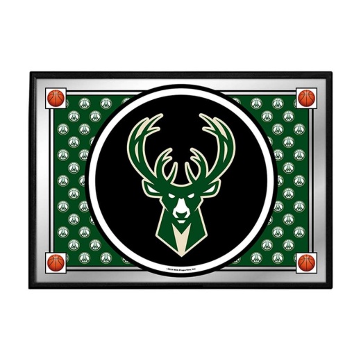 Milwaukee Bucks: Team Spirit Framed Mirrored Wall Sign