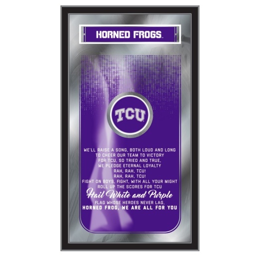 Tcu 26" X 15" Fight Song Mirror By Holland Bar Stool Company