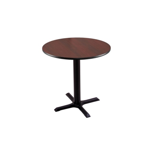 30" 211 Black Table With 22" X 22" Foot And 24" Diameter Top By Holland Bar Stool