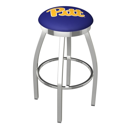 L8c2c Chrome Pitt Swivel Bar Stool With Accent Ring By Holland Bar Stool Company