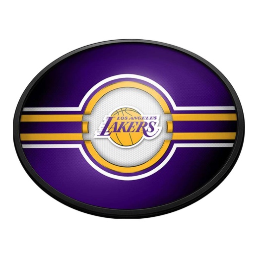 Los Angeles Lakers: Oval Slimline Lighted Wall Sign