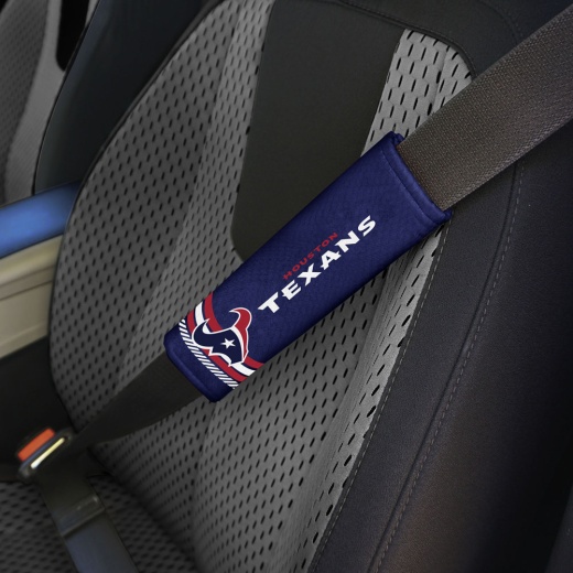 Houston Texans Team Color Rally Seatbelt Pad 2 Pieces