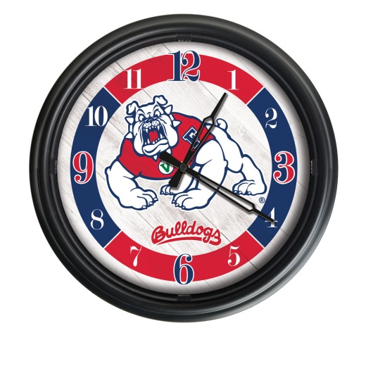 Fresno State University Indoor/Outdoor Led Wall Clock By Holland Bar Stool Co