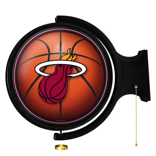 Miami Heat: Basketball Original Round Rotating Lighted Wall Sign