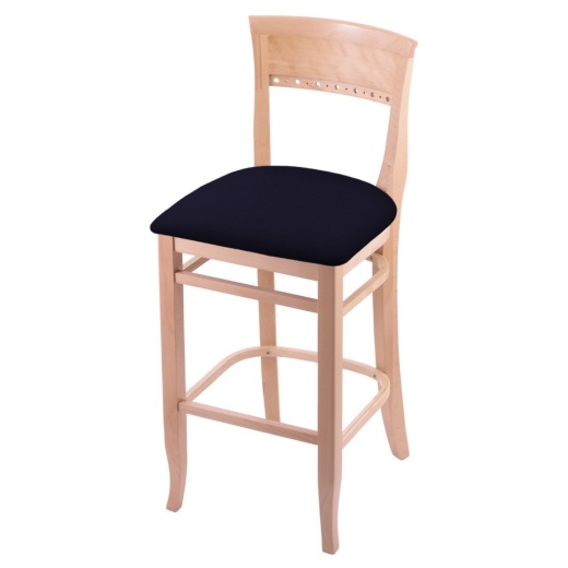 3160 25" Counter Stool With Natural Finish And Canter Twilight Seat