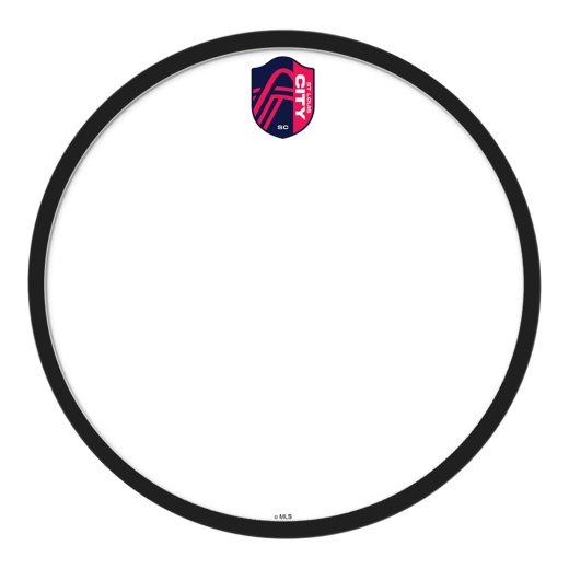 St. Louis Citysc: Modern Disc Dry Erase Wall Sign